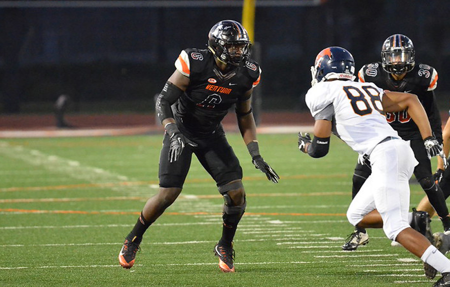 Ventura defensive end Kenny Turnier (Photo by VC Athletics)