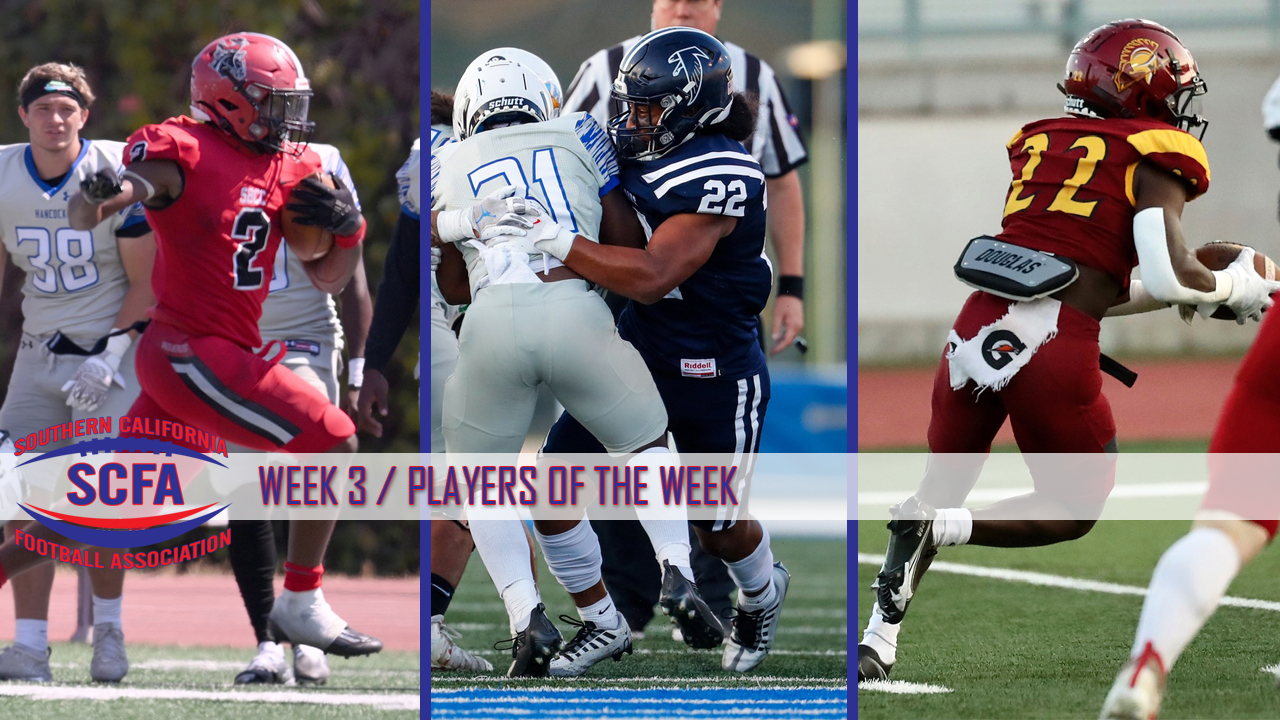 SCFA announces Week 3 Players of the Week